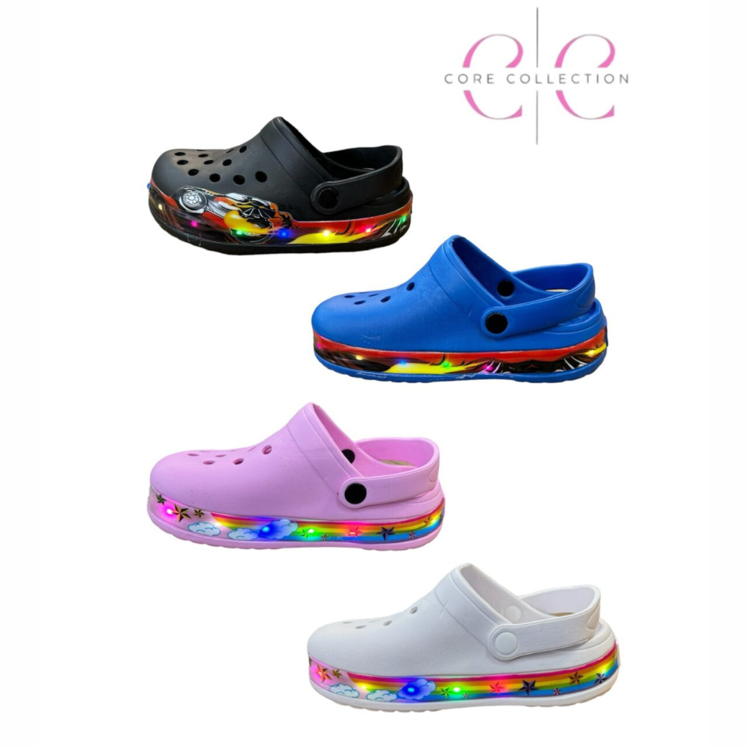 Comfortable Flat Sandals for Kids' EVA Clog Flat Lighting Sole in 3 Colors